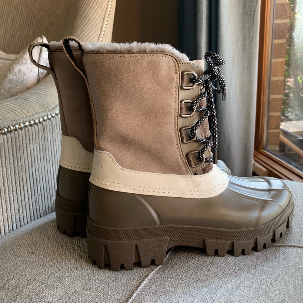 Rag & Bone RB Shearling Winter Rain Snow Boots Size 37 EUR 6.5 US Womens - Picture 2 of 14